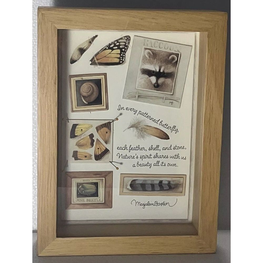 Hallmark Nature's Sketchbook By Marjalein Bastin‎ Shadowbox Decor